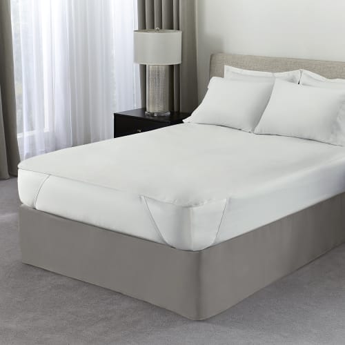 Essential  Mattress Pad, 7.5 oz, Polyfelt, Queen 60x80, Anchor Bands